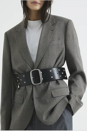 River Island Womens Wide Studded Belt