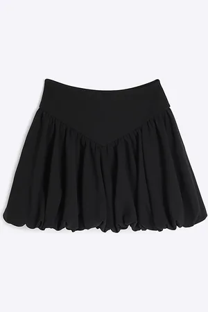 River Island Girls Scuba Bubble Hem Skirt