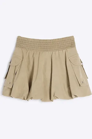 River Island Girls Bubble Hem Cargo Skirt