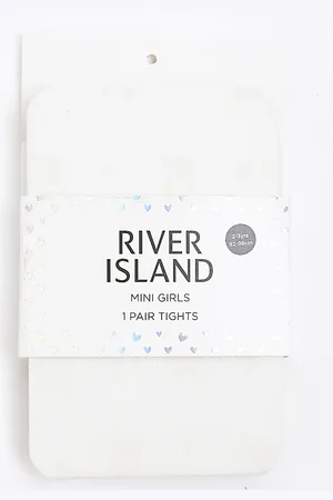 River Island Mini Girls Bow Tights