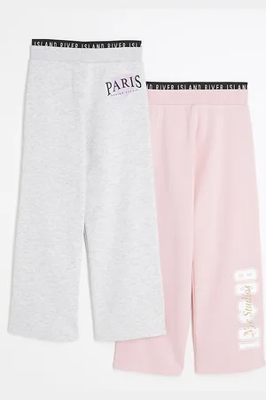 River Island Girls Ri Waistband Joggers 2 Pack