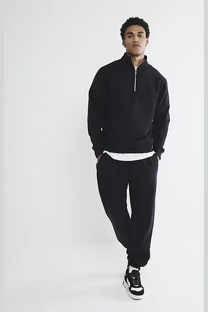 River Island Mens Funnel Neck Sweatshirt & Joggers Set