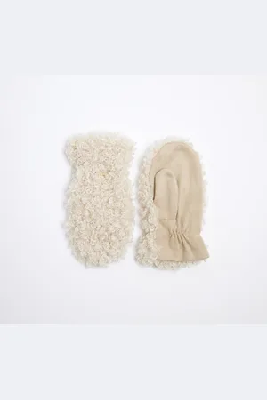 River Island Girls Suedette Faux Borg Mittens