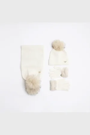 River Island Girls Beanie And Gloves Bundle