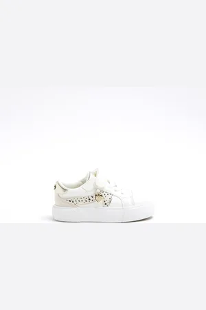 River Island Mini Girls Dalmatian Velcro Trainers
