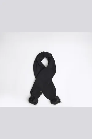 River Island Girls Pom Pom Knit Scarf