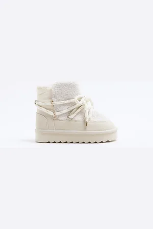 River Island Girls Shearling Hiker Boots