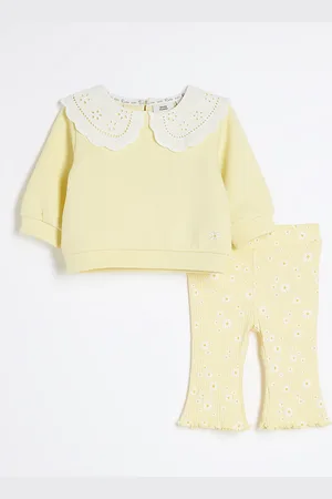 River Island Baby Girls Broderie Sweatshirt Set