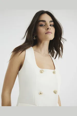 River Island Womens Square Neck Waistcoat