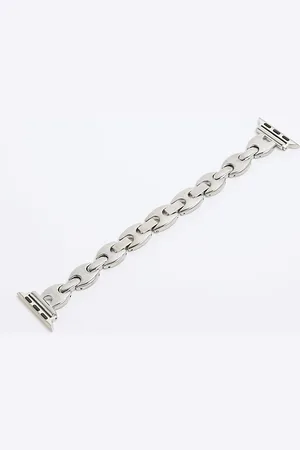 River Island Womens Digital Metal Chain Watch Strap