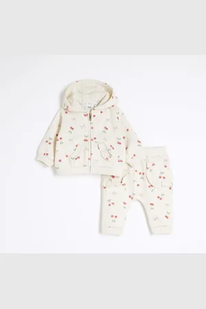 River Island Baby Girls Cherry Zip Hoodie Set