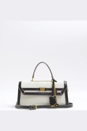 River Island Womens Mini Canvas Tote Cross Body Bag