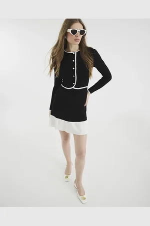 River Island Womens Long Sleeve Knitted Mini Dress