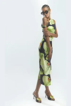 River Island Womens Twist Front Floral Maxi Dress