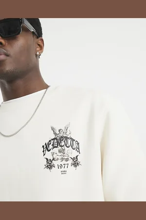 River Island Mens Back Print Design Sweatshirt