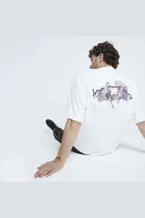 River Island Mens Slim Fit Floral T-Shirt
