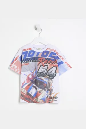 River Island Mini Boys Motor Sport T-Shirt