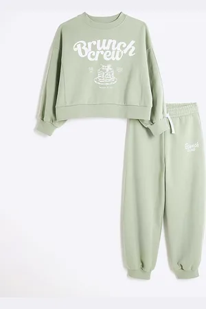 River Island Girls Brunch Club Sweatshirt Set