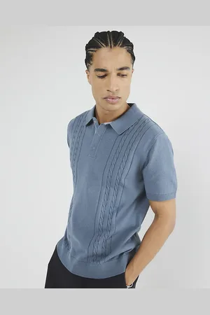 River Island Mens Slim Fit Short Sleeve Polo Shirt