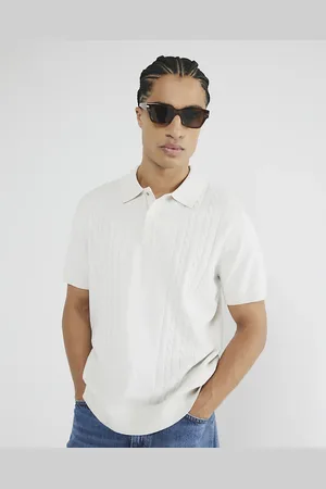 River Island Mens Slim Fit Short Sleeve Polo Shirt