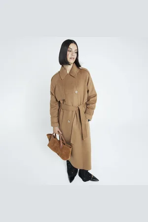 River Island Womens Premium Wool Blend Trench Coat