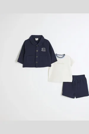 River Island Baby Boys Ri Short Shacket Set Of 3