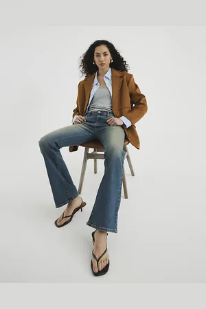 River Island Womens Denim Bootcut Mid Rise Jeans