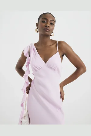 River Island Womens Ruffle Slip Maxi Dress