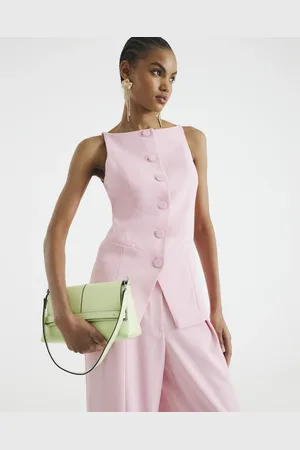 River Island Womens Square Neck Strappy Waistcoat