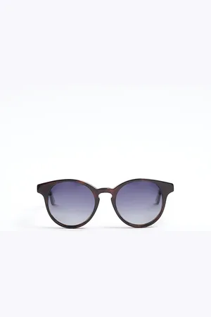 River Island Mens Round Premium Acetate Sunglasses ​