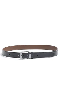 River Island Mens Faux Leather Reversible Tan Belt