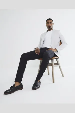 River Island Mens Skinny Fit Smart Trousers