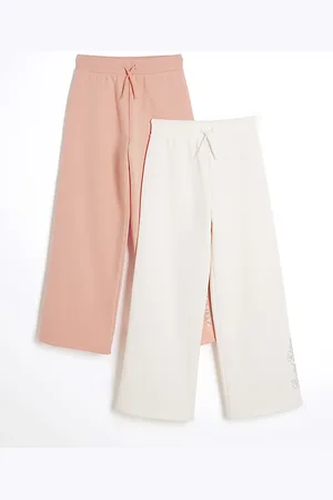 River Island Girls Pack Of 2 Wide Leg Joggers