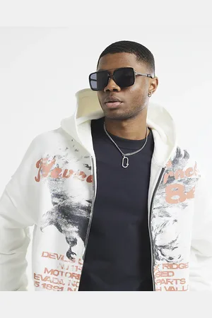 River Island Mens Metal Navigator Sunglasses