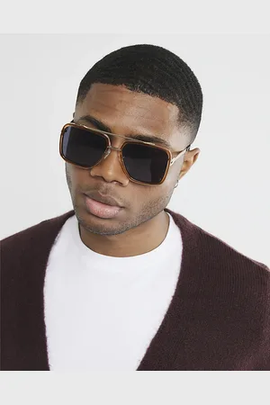 River Island Mens Metal Navigator Sunglasses
