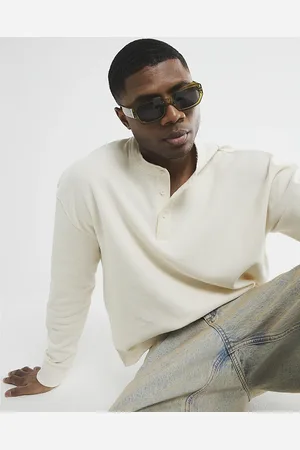 River Island Mens Plastic Rectangle Sunglasses