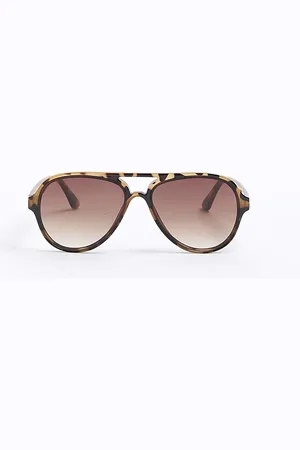 River Island Girls Tortoise Aviator Sunglasses