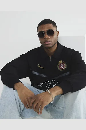 River Island Mens Metal Textured Round Sunglasses