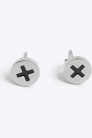 River Island Mens Screw Stud Earrings
