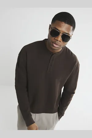 River Island Mens Metal Aviator Sunglasses