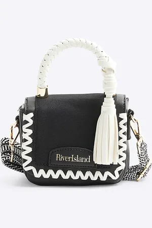 River Island Girls Canvas Monochrome Cross Body Bag