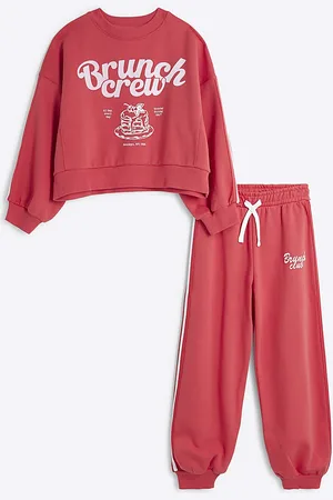River Island Girls Brunch Club Sweatshirt Set