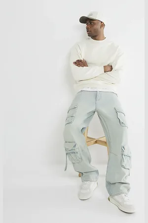 River Island Mens Oversized Long Sleeve Sweatshirt