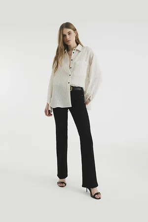 River Island Womens Mid Rise Bootcut Jeans