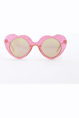 River Island Mini Girls Glitter Heart Sunglasses