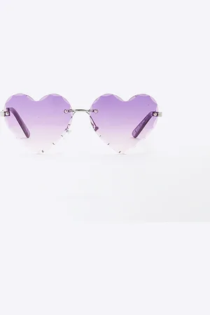 River Island Girls Rimless Heart Sunglasses