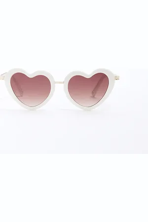 River Island Girls Heart & Pearl Chain Sunglasses