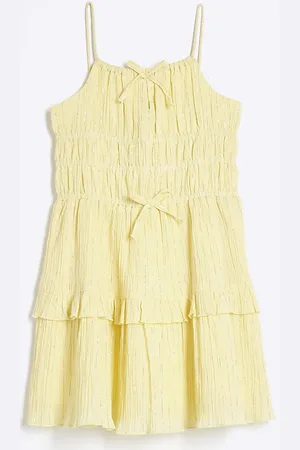 River Island Girls Tiered Shimmer Beach Dress