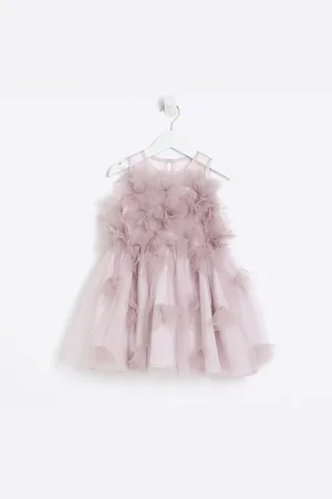 River Island Mini Girls 3D Floral Dress