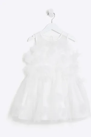 River Island Mini Girls 3D Floral Dress